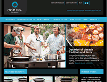 Tablet Screenshot of cocinaoutdoors.com